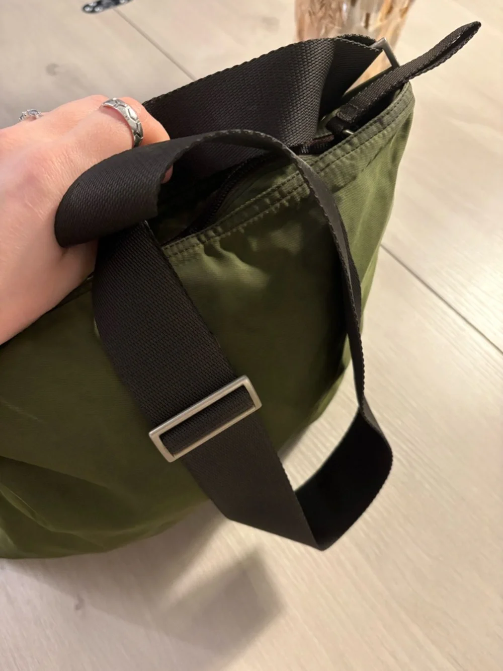 Prada Olive Green Nylon Crossbody Bag,lightweight - Picture 6 of 9